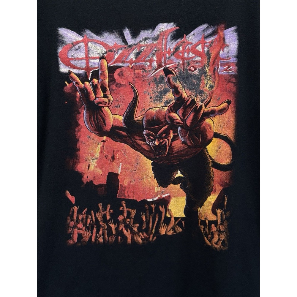 Vintage Ozzfest 2002 Tour Concert Tshirt Rock Band Size XL Devil Y2K Short Sleev - Picture 2 of 8